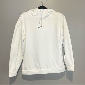 Nike Unisex White Swoosh Hoodie Size Small